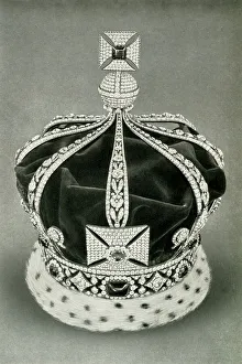 Crown worn by George V at the Delhi Durbar in 1911, 1962. Creator: Unknown