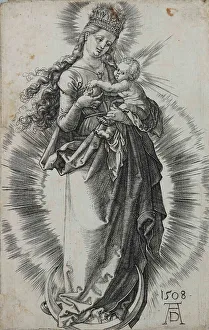 Our Lady Prints: Crowned Madonna, 1508. Creator: Dürer; Albrecht (1471-1528)