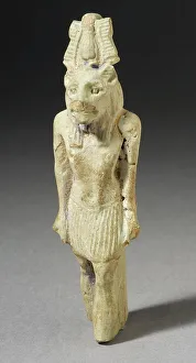 Faience Prints: Crowned Male Figure, Late Period (724-333 BCE). Creator: Unknown