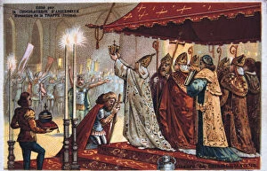 Images Dated 27th September 2005: The Crowning of Charlemagne, 800 AD, (19th century)