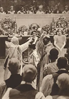The crowning of Queen Elizabeth, wife of King George VI, 1937 The crowning of Queen Elizabeth, wife of King George VI, 1937