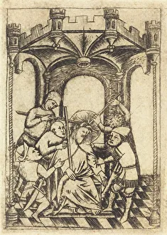 The Crowning with Thorns, c. 1440/1450. Creator: Master of the Playing Cards, Follower of