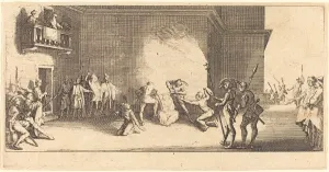 Beaten Prints: The Crowning with Thorns, c. 1618. Creator: Jacques Callot