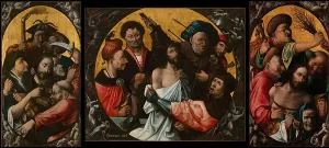 The Crowning with Thorns. Triptych, 1530. Creator: Bosch; Hieronymus; (School) ()