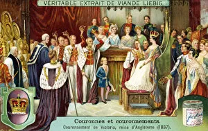 Print Collector5 Collection: The Crowning of Victoria, Queen of England in 1837, (c1900)