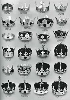 Stephen Collection: The crowns of English sovereigns from William the Conqueror to Charles I, 1937