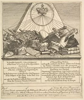 Mitre Collection: Crowns, Mitres, Maces, etc. 1755. Creator: William Hogarth