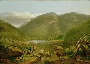 Wilderness Prints: Crow's Nest, 1848. Creator: Worthington Whittredge