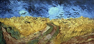 Images Dated 6th February 2006: Crows Over Wheatfield, 1890. Artist: Vincent van Gogh