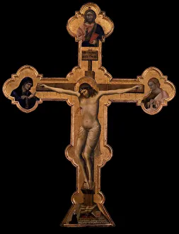 Golgotha Hill Prints: The Crucifix, 1332. Creator: Guariento di Arpo (1310-1370)