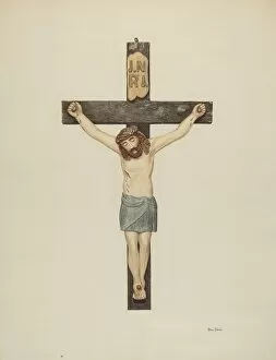 Saviour Of The World Gallery: Crucifix, c. 1939. Creator: Pearl Davis