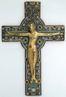 Limoges Prints: Crucifix, French, mid-13th century. Creator: Unknown