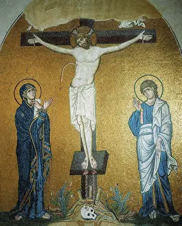 Magdalene Prints: The Crucifixion, 11th century. Creator: Byzantine Master