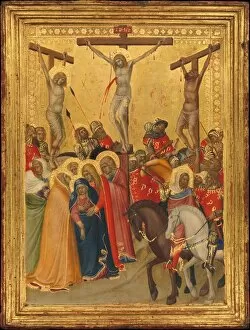 Images Dated 17th December 2019: The Crucifixion, 1340s. Creator: Pietro Lorenzetti