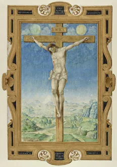 Tempera And Gold Prints: The Crucifixion, about 1545. Creator: Vincent Raymond