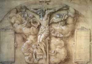 Grail Prints: The Crucifixion, 1547. Artist: Giulio Campi