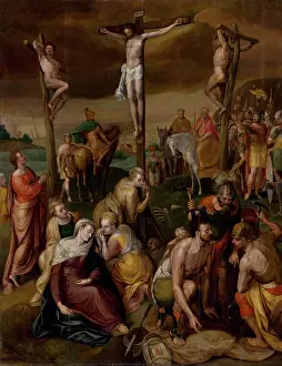 Dice Prints: Crucifixion, 1560 - 1570. Creator: Circle of Frans Floris
