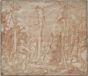 Luyken Jan Prints: The crucifixion, 1598. Creator: Jan Luyken
