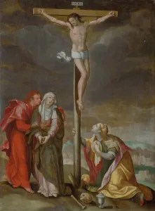 Religious Motif Prints: Crucifixion, 1600-1630. Creator: Unknown