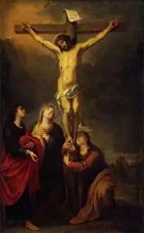 Crosses Prints: Crucifixion, 1675. Creator: Bartolome Esteban Murillo