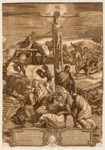 Crucifixion, 1741. Creator: John Baptist Jackson (British, 1701-c. 1780)
