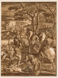 Crucifixion, 1741. Creator: John Baptist Jackson (British, 1701-c. 1780)