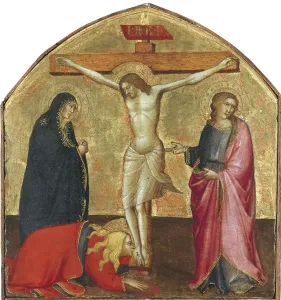 Dead Christ Prints: The Crucifixion. Artist: Gaddi, Agnolo (1350-1396)