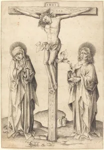 Meckenem Israhel Van Prints: The Crucifixion, c. 1480. Creator: Israhel van Meckenem
