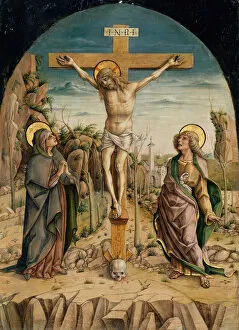Crown Of Thorns Collection: The Crucifixion, c. 1487. Creator: Carlo Crivelli