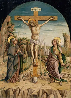 Crying Collection: The Crucifixion, c. 1487. Creator: Carlo Crivelli