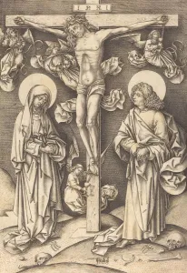 Sanc Grael Prints: The Crucifixion, c. 1490 / 1500. Creator: Israhel van Meckenem