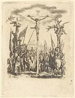 Lance Collection: The Crucifixion, c. 1624 / 1625. Creator: Jacques Callot