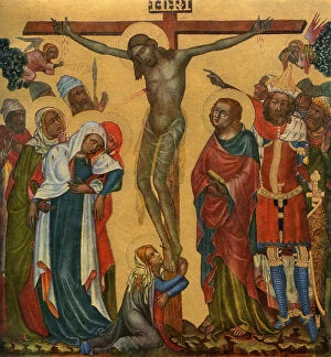 Antonin Matejcek Gallery: Crucifixion, c1350 (1955).Artist: Master of the Vyssi Brod Altar