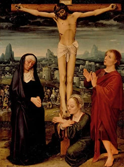 Oil On Panel Collection: The Crucifixion, c1525. Creator: Adriaen Isenbrandt