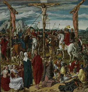 Golgotha Hill Prints: The Crucifixion, c.1540. Creator: Woensam, Anton (of Worms) (1492/1500-1541)