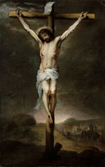 Crosses Collection: The Crucifixion, ca. 1675. Creator: Bartolome Esteban Murillo