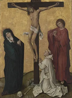 The Crucifixion with a Carthusian Monk, c. 1460. Creator: Rogier van der Weyden (Flemish, c