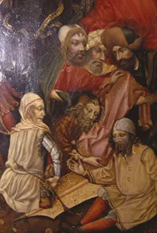 Detail of Crucifixion, Frankfurt, West Germany, 1430