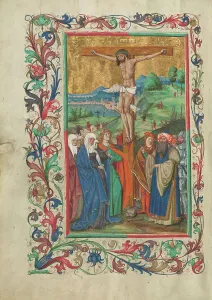 Missal Prints: The Crucifixion; Missal, about 1500-1505. Creator: Unknown