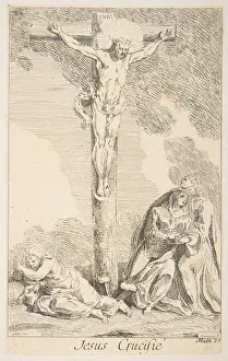 Jacques Gabriel Prints: Crucifixion. n. d. Creators: Claude Gillot, Jacques Gabriel Huquier