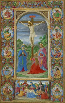 Missal Prints: The Crucifixion; Poncher Hours, 1484-1492. Creator: Giuliano Amedei