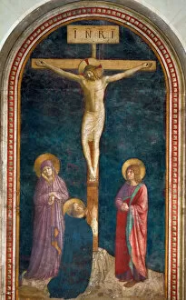 Angelico Gallery: The Crucifixion with Saint Dominic, c. 1440. Artist: Angelico, Fra Giovanni, da Fiesole (ca)