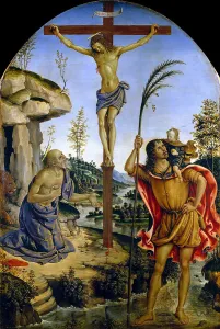 Dead Christ Prints: The Crucifixion between Saints Jerome and Christopher