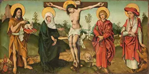 1490s Prints: The Crucifixion with St John the Baptist and St Jerome