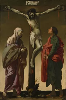 Dead Collection: The Crucifixion with the Virgin and Saint John, ca. 1624-25. Creator: Hendrick ter Brugghen