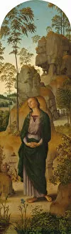 Perugino Pietro Gallery: The Crucifixion with the Virgin, Saint John, Saint Jerome, and Saint Mary Magdalene... c