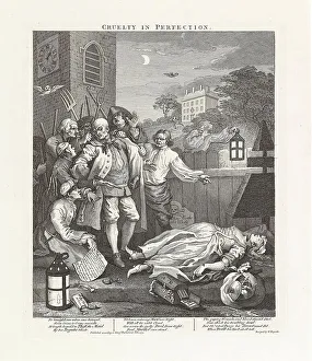 William 1697 1764 Prints: Cruelty in Perfection. Series The four stages of cruelty