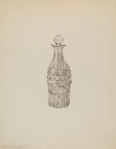 Cruet Bottle, c. 1939. Creator: Elisabeth Fulda