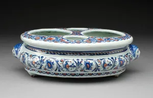 Cruet Stand, Rouen, c. 1725. Creator: Unknown