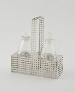 Viennese Prints: Cruet Stand, Vienna, 1904 / 05. Creators: Koloman Moser, Alfred Mayer